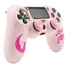 Bộ 4 ốp bảo vệ tay cầm chơi game hình trái tim mèo trăng khuyết, RALAN (1 ốp bảo vệ tay cầm + 2 nắp bọc ngón cái tùy chỉnh) - Xem 5