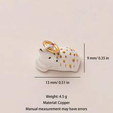 1件新款田园风夏季绘画插画DIY吊坠，采用14k铜材质，包含白虎、福袋、糖果、海狮、哑铃、小房子等图案元素。 - 彩色 - 查看 10