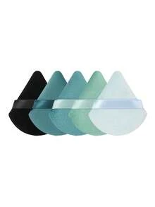 Triangle-Shaped Velvet Powder Puff 5/10/20/30/50/100pcs,Made Of Super-Soft Velvet, Designed For Contouring, Eye, And Corner, Suitable For All Skin Types. - Multicolor - View 11