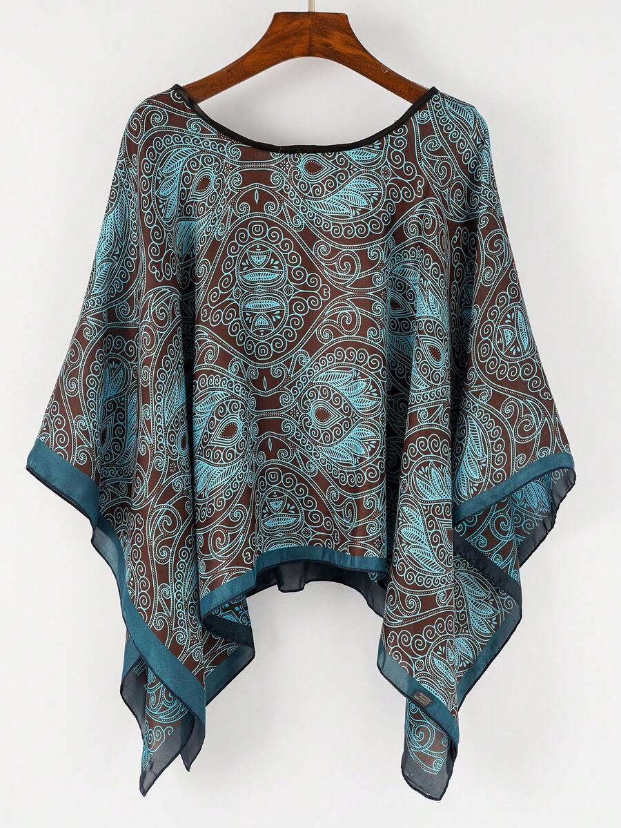 1 chiếc áo len chui đầu nữ kiểu dáng retro thanh lịch in họa tiết Paisley, thích hợp cho hoạt động ngoài trời, du lịch, nghỉ dưỡng, chống nắng, thích hợp cho mùa xuân/hè. - Nhiều màu - Xem 1