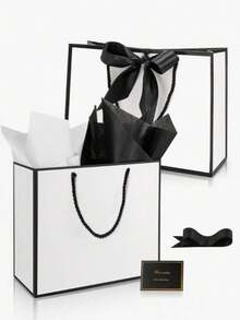 2pcs Decorative Gift Bags. These Gift Bags Are Very Practical And Suitable For Birthday Parties, Girls' Gatherings, Gift Packaging, Etc. Additionally, They Are Also Very Suitable For Packaging Gender Reveal Gifts Or Wedding Anniversary Gifts. - A - View 2