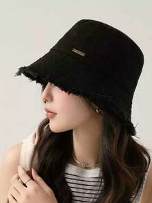 1pc Women's Fashionable Wide Brim Sun Hat, Small Face Flattering, UV Protection, Casual Versatile Bucket Hat For Spring/Summer - Multicolor - View 16
