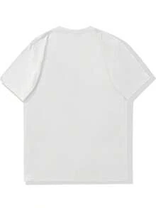 T-shirt à motifs pour hommes - Motif d'instrument spatial vert foncé avec prisme arc-en-ciel, t-shirt léger d'été adapté aux concerts, festivals et occasions décontractées - Chemise décontractée respirante pour les fans de science-fiction et de musique - Blanc - Voir 3