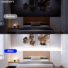LQHZMYY 1pc COB Light Strip With Switch, USB Interface, Flexible COB, Soft LED Lighting, DC5V, 8MM Width, Self-Adhesive Backing, Suitable For Mirror Lighting, Indoor Decor, Kitchen Cabinets, Etc. - Warm white light - View 8