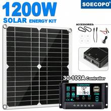 SOECOPO 1200W Solar Panel Kit, 30-100A Smart Controller - Ideal For Camping, Off-Grid Power, Outdoor Use, Renewable Energy - SEP-sP11 - View 14