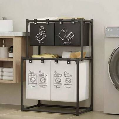 Large Capacity Laundry Basket, Cute Cartoon Design