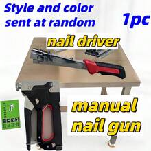 1pc Heavy Duty Stapler, Stapler, Nail Gun, Manual Nail Gun, Nail Gun, Heavy Duty Pneumatic Nail Gun, With Straight-Through Stapling System, Multi-Functional Tool Suitable For Woodworking, Framing, Upholstery, Etc., Compatible With Nail Guns And Disassembly Tools, Suitable For DIY Home Decoration - Manual Nail Gun - View 16