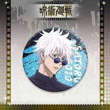 Jujutsu Kaisen 1個雙面亮片徽章 動漫周邊 2D 五條悟與徽章胸針，情侶配件，學生背包配件，包包配件，送給朋友的禮物，動漫情侶裝飾，情人節、萬聖節、節日禮物，Cosplay - 多色 - 查看 13