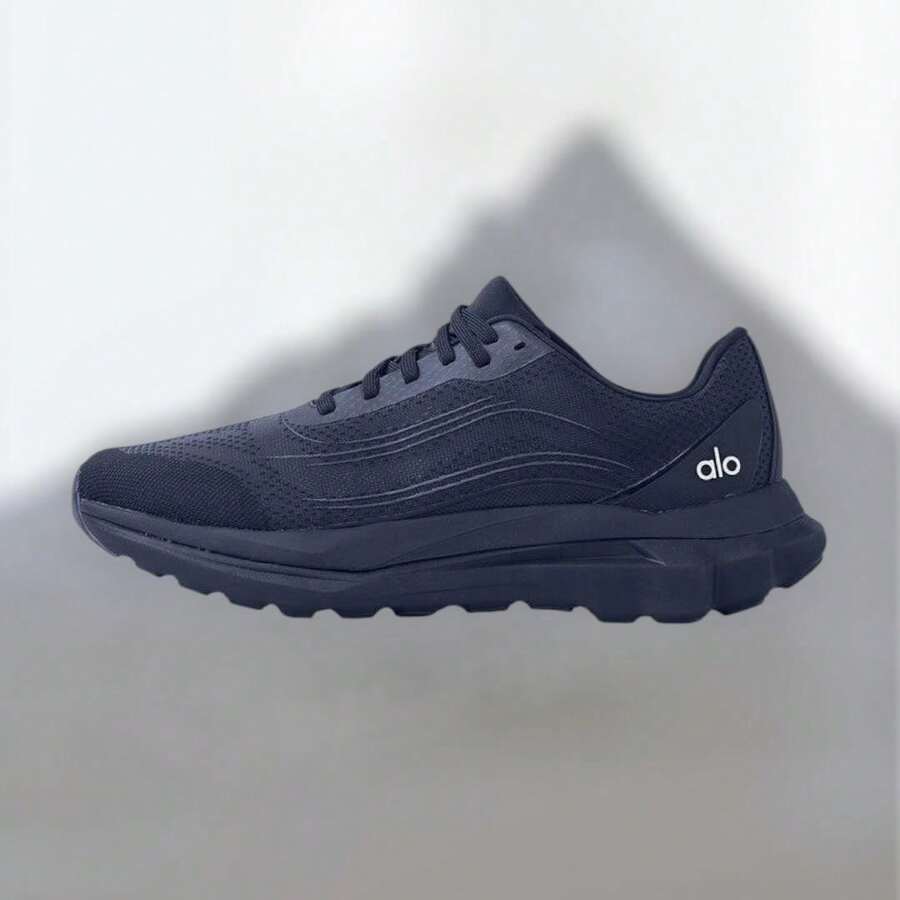 Alo Yoga Alo Runner - Authentic Premium Performance Sneakers | Viral 2026 Unisex Breathable Mesh Running Shoes | Dual-Density Cushioning Luxury Trainers | Iconic Minimalist Aesthetic Fitness Footwear | High-End Athleisure Streetwear - 藏蓝色 - 查看 1