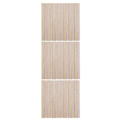 Well Home Set de 3 Paneles decorativos 'Colva' 30x30cm en MDF en color Beige