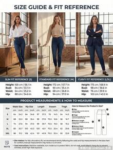 Women's Butt Lifting Jeans, High Elastic Fit Long Pants, Fashionable, Suitable Date, Commute, Elegant Casual Wear, Versatile Spring - Muối chiên xanh - Xem 6