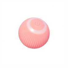 1pc Smart Automatic Rolling Ball, Soft Silicone Interactive Cat Toy With Intelligent Obstacle Avoidance, Type-C USB Rechargeable Self-Moving Kitten Teaser, LED Light Electronic Cat Stuff For Indoor Boredom Relief - Pink - View 9