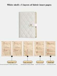 1PC Jewelry Storage Book, With A Simple And Elegant PU Leather Design. It Is A Detachable Jewelry Storage Clip, Used For Storing Jewelry. It Is Very Suitable As A Gift For Valentine's Day, Mother's Day, Weddings, Ladies And Various Festivals. - Storage Book - View 15