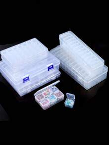 Clear Plastic Bead Organizer Box, Plastic Organizer Container Box, Portable Craft Storage For Jewelry Making, Bead Storage Containers - Plastic Storage Box - View 8