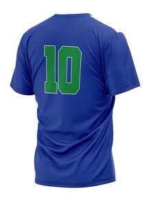 Brazil National Team Retro Classic World Cup Fan Jersey - Immediate Shipping - Biru dengan bintang - View 2