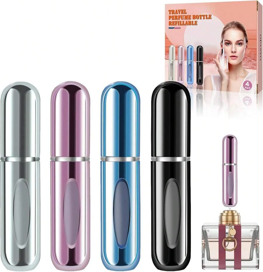 1/5/10pcs Portable Mini Refillable Perfume Atomizer Bottle, Travel Size Refillable Perfume Refill Bottle - Perfume Atomizer Refillables, Scent Pump Case,  5 Ml Small Perfume Spray - 1 Item - View 1