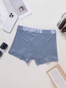 2 piezas de calzoncillos tipo bóxer para hombre talla grande, transpirables, cómodos, color aleatorio - Multicolor - Ver 3