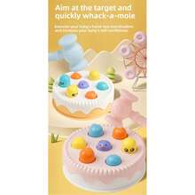 Kleinkind Whack-A-Mole Spielzeug, Kuchen Hase Karotten geformter Maulwurf zum Schlagen, robustes ABS Material, leuchtende Farben, Reaktionstrainings-Spielzeug, Montessori Frühpädagogisches Spielzeug für Jungen & Mädchen, geeignet als Partyfavors, Geburtstagsgeschenke für Jungen, Altersgruppe 3+ - Verschiedenfarbig - Übersicht 13