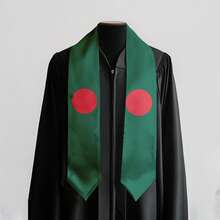 Bangladesh Flag Graduation Sash, Bangladeshi National Flag Sash, International Student Graduation Sash For College Graduation - 多色的 - 查看 2