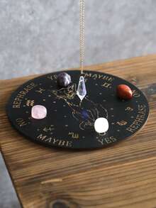 1 Stück Schwarze Katze Holz Divinations-Brett, mit Ja/Nein/Vielleicht Aussagen und 12 Sternzeichen Symbolen, mystisch-spirituelles Brett, geeignet für Chakra-Heilung, Reiki, Tarot-Lesen, Gothic Hexen Heim-Dekoration, metaphysisches Divinations-Werkzeug, einzigartiges Geschenk für Katzenliebhaber und Hexen - mehrfarbig - Übersicht 11
