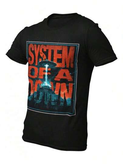 Camiseta de Manga Corta del Concierto de System of A Down en Ilhuicatl, México