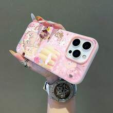 Ídolos de anime rosas con temática de pudín dulce.funda de teléfono Fundas compatibles con ,Apple,VIVO,OPPO,,, y Honor.Fabricadas en silicona TPU,ofrecen protección contra golpes y caídas. - Rosa - Ver 2