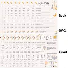 10/20/30/40/50/60/80/100pcs Gender Reveal Baby Shower Guessing Game Cards, German Language, Baby Shower Party - White - View 13