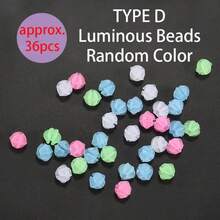 36 Pcs Bike Spoke Beads - Glow-In-Dark + Rainbow Colors, Easy-Clip Kids Bike Decorations, DIY PP Material (Gift Idea) - Multicolor - View 18