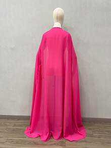 1 chiếc áo choàng dài bằng chiffon dành cho cô dâu dịp Halloween, áo choàng có mũ trùm đầu, khăn choàng cosplay anime, 150cm - Nhiều màu - Xem 18