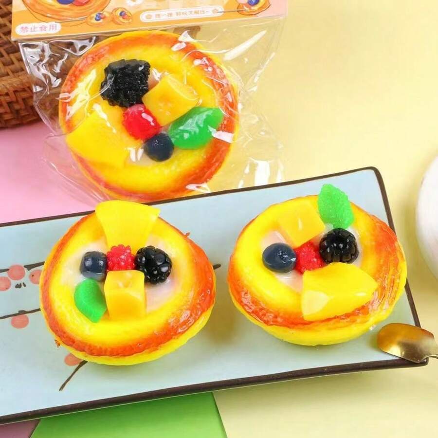 1 món đồ chơi bóp mềm hình bánh trứng tart nhân tạo sống động như thật, đàn hồi chậm, siêu mềm, giúp giảm căng thẳng, thích hợp cho người lớn dùng trong các bữa tiệc văn phòng, tiệc tại nhà, mùa đông, Lễ Tạ ơn, Giáng sinh, Quốc khánh Ả Rập Xê Út, sinh nhật, ngày lễ, năm mới, Ngày Valentine, Lễ Phục sinh, Halloween, quà tặng cho bạn trai/bạn gái, quà tặng người lớn. - Nhiều màu - Xem 1
