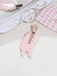 1pc Women's Fashionable Sweet Spring/Summer Cute Angel Wings Duck Clip Hair Clip, Seamless Wear For Daily Use, Claw Clips - Multicolor - View 17