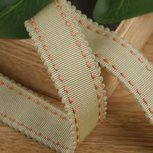 Double-Sided Wavy Edged Dotted Grooved Ribbon, DIY Hair Accessories, Flower Packaging, Clothing, Hat, Bow Decoration - Multicolor - View 29