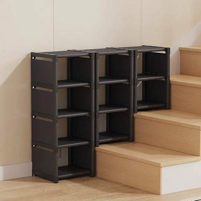 1 kệ đựng giày nhiều tầng, kệ để giày độc lập, kệ giày đơn giản cho lối vào nhà, phù hợp cho nhà thuê, phòng ký túc xá.