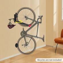 Kangten Rotatable Bike Hanger, Wall Mount Carbon Steel Bike Rack, Swivel Bike Rack BANLICALI 180° Swivel Bike Hanger, Wall Mount Bike Rack With 77 Lbs Load Capacity, 17.72-22.05 Inch Length Extendable, Heavy Bike Wall Hanger For Garage, Black+Red, Easy To Load And Unload - Black+Red - View 10