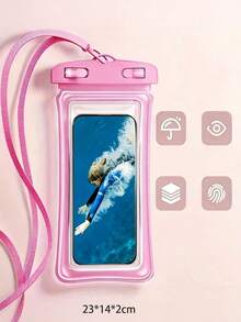 1/2/3pcs Universal Waterproof Phone Case, 3D Waterproof Phone Protective Cover, Phone Waterproof Pouch, Essential For Travel, Beach, Pool, Cruise, Compatible With IPhone/Galaxy, Prevents Phone Water Damage - Multicolor - View 5