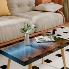 Khuôn nhựa epoxy cỡ lớn 22,63x11,81x1,38 inch, khuôn nhựa tái sử dụng dùng cho bàn kiểu sông, bàn cà phê, khay, thớt, đồ thủ công mỹ nghệ bằng nhựa epoxy. - Khuôn - Xem 9
