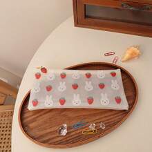 1 hộp đựng bút hình thỏ Miffy dễ thương, túi đựng đồ dùng văn phòng phẩm bằng nhựa PVC trong suốt, chống thấm nước, dung tích lớn, kiểu dáng đơn giản, hình thỏ hoạt hình. - Nhiều màu - Xem 6