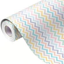 1 Roll Classic Striped Wrapping Paper - Plaid Pattern Gift Wrap Suitable For Holidays, Parties, Festivals And Special Occasions - View 7