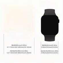 Bộ 3 dây đeo, dây silicon phù hợp với kích thước 38/40/41/42/44/45/49mm, tương thích với Apple Watch Ultra/SE/8/7/6/5/4/3/2/1, thời trang unisex. - Nhiều màu - Xem 4