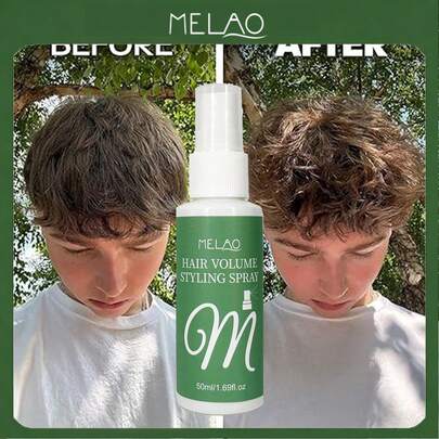  Spray Texturizador Volumizador MELAO, Ideal para Cabelos Finos e Sem Volume, Aumenta Instantaneamente o Volume e a Espessura dos Cabelos, Levanta a Raiz, Fórmula Leve, Sem Resíduos Brancos, Textura Sedosa e Macia, Tamanho Viagem, 50ml/1.69 Fl Oz