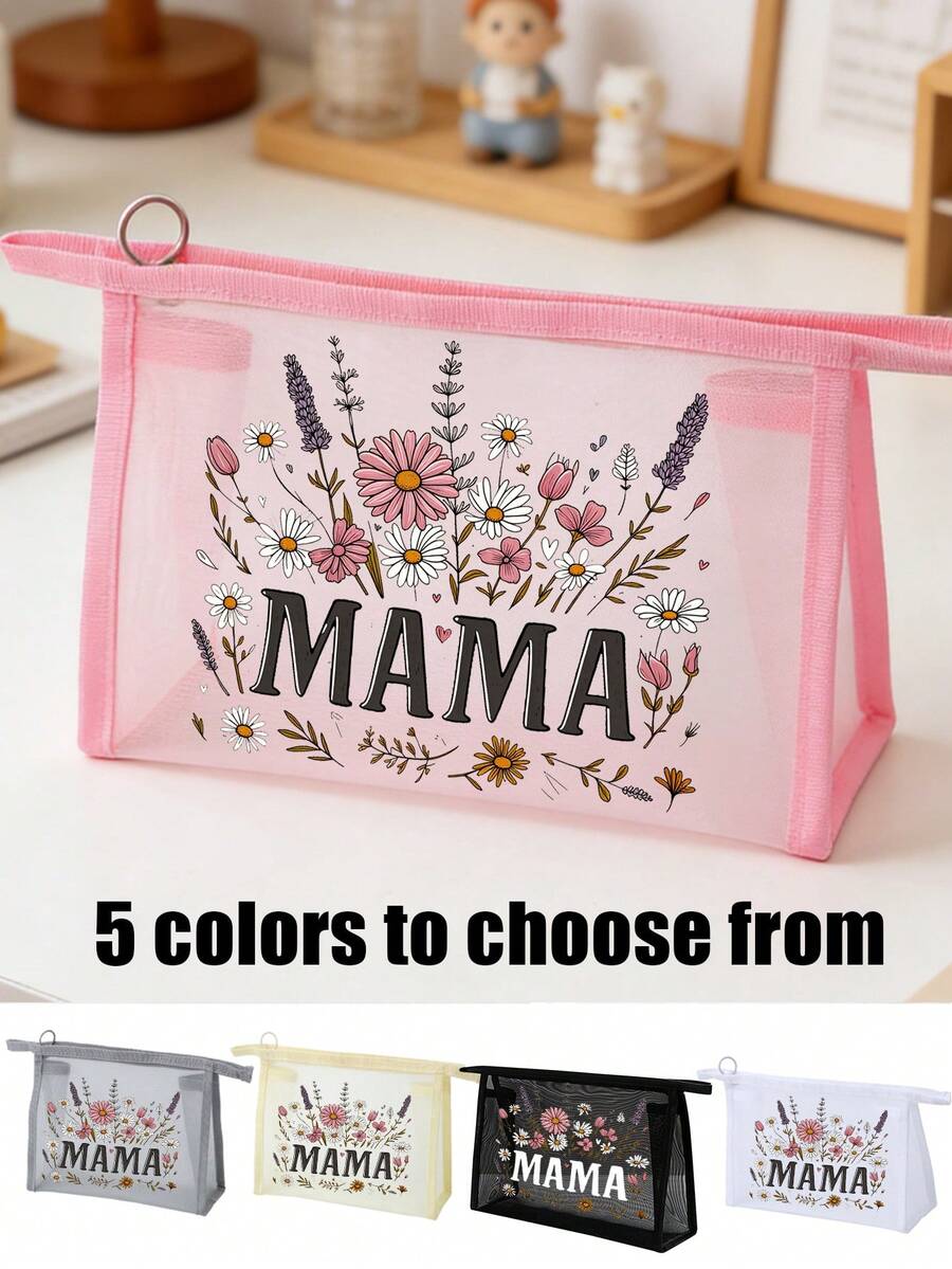 Makeup Bag,Suitable For Personal Travel Cosmetics Storage, Travel Small Bag Wash Bag, Beach Bag,Transparent Toiletry Bag,Birthday Gift, Birthday Gift, Travel Essentials And Dormitory Essentials To Meet Daily Travel Needs,Ideal Gift For Her, Teachers, Mothers, Friends, Dorm Room, Mother'S Day Gift, Graduation Gifts, Travel Gift, Easter Gifts, Back To School - Multicolor - View 1