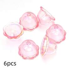 6pcs Durable And Stylish Acrylic UV Plated Bell Charms For DIY Jewelry Making - Bell - View 13