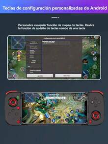 1 pieza Controlador de juegos móviles expandible, compatible con Apple/Android/PC/Switch/PS3/4, externo para juegos móviles como simuladores, inalámbrico de mano para King Of Glory/otros juegos - Multicolor - Ver 7