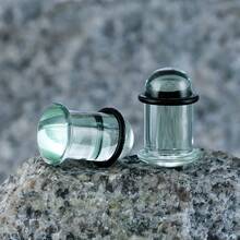 2个装耐热玻璃耳扩，基础款，耳洞扩张器，耳洞饰品，低过敏性 - 玻璃耳擴 - 查看 5