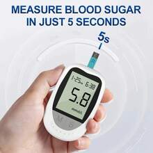 Clinical Home Digital Glucometer With 50 Test Strips And 50 Lancets - A - View 3