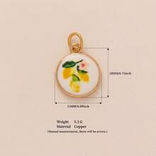 1件 Ings 风格手绘吊坠饰品，14k 铜材质，包含太阳、月亮、小鸟、红靴子、草莓、花朵、黄瓜、心形、芒果等图案元素。防水防褪色，小众高端，适合女性或情侣佩戴，可作为手链吊坠、珠宝吊坠、项链吊坠、夏季珠宝设计、手机链吊坠、钥匙扣吊坠等饰品。 - 彩色 - 查看 22
