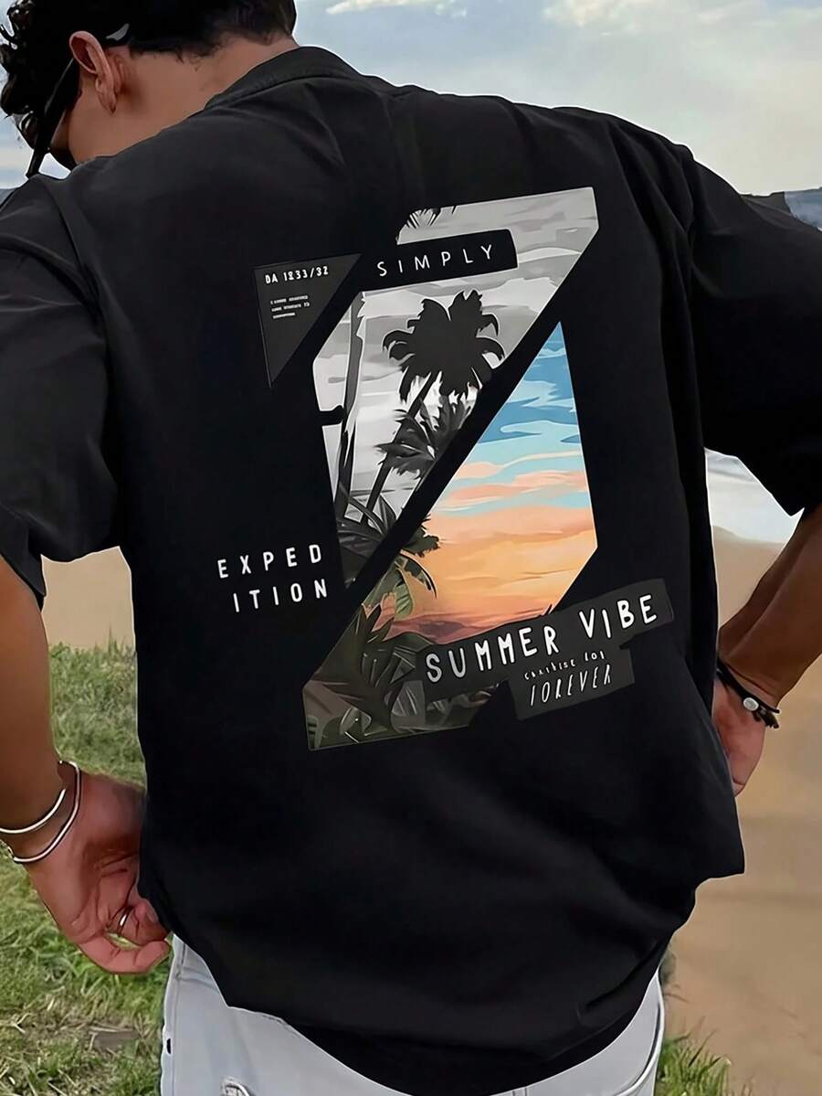 Men T-Shirts - Black - View 1
