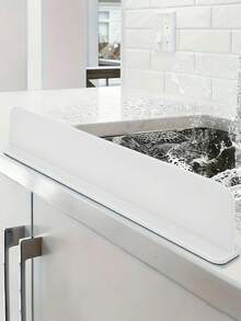 升级版硅胶厨房水槽防溅挡板,带吸盘。通用吸盘式防溅挡板,适用于各种台面。易于安装的水槽侧边防溢装置。厨房水槽防溅挡板 - 无需工具即可安装(请仔细阅读安装说明,否则安装可能不稳定)。 - 彩色 - 查看 13