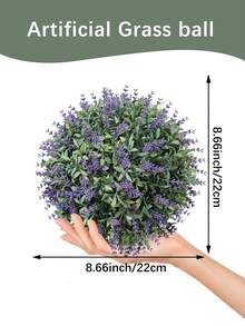 Boule d'herbe de Noël en feuille de pomme artificielle, approvisionnement en gros, blanc/vert, en matériau PE, résistant aux UV, facile à démonter. Convient pour la décoration intérieure de bureau, salon et chambre à coucher ; fêtes de piscine extérieure, mariages et décoration de jardin ; décorations de Noël ; articles de décoration pour la maison. - Multicolore - Voir 8