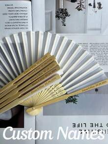 Quạt cưới bằng lụa trắng khắc chữ cá nhân hóa, Quà tặng đám cưới số lượng lớn, Quà tặng tiệc cưới, Quạt sự kiện đặc biệt, Phong cách mộc mạc, Quà tặng khách mời đám cưới, Quà tặng tiệc cưới, Quà tặng tiệc cưới số lượng lớn, Quà tặng tiệc cưới, Quà tặng đám cưới phong cách mộc mạc, Đám cưới mùa hè, Quà tặng đám cưới bãi biển, Quà tặng đám cưới đồng quê, Quạt cưới gấp, Quạt cưới màu trắng, Quà tặng cá nhân hóa - quạt màu be - Xem 1